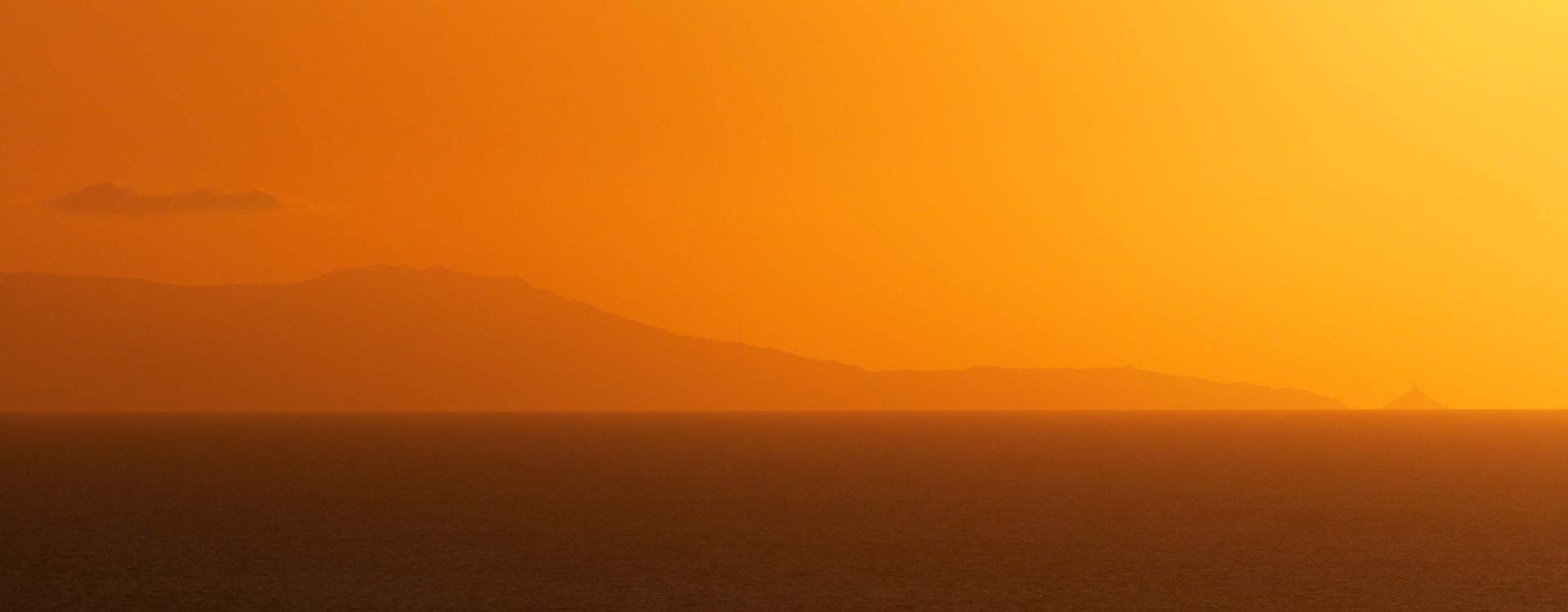 L'Asinara al tramonto